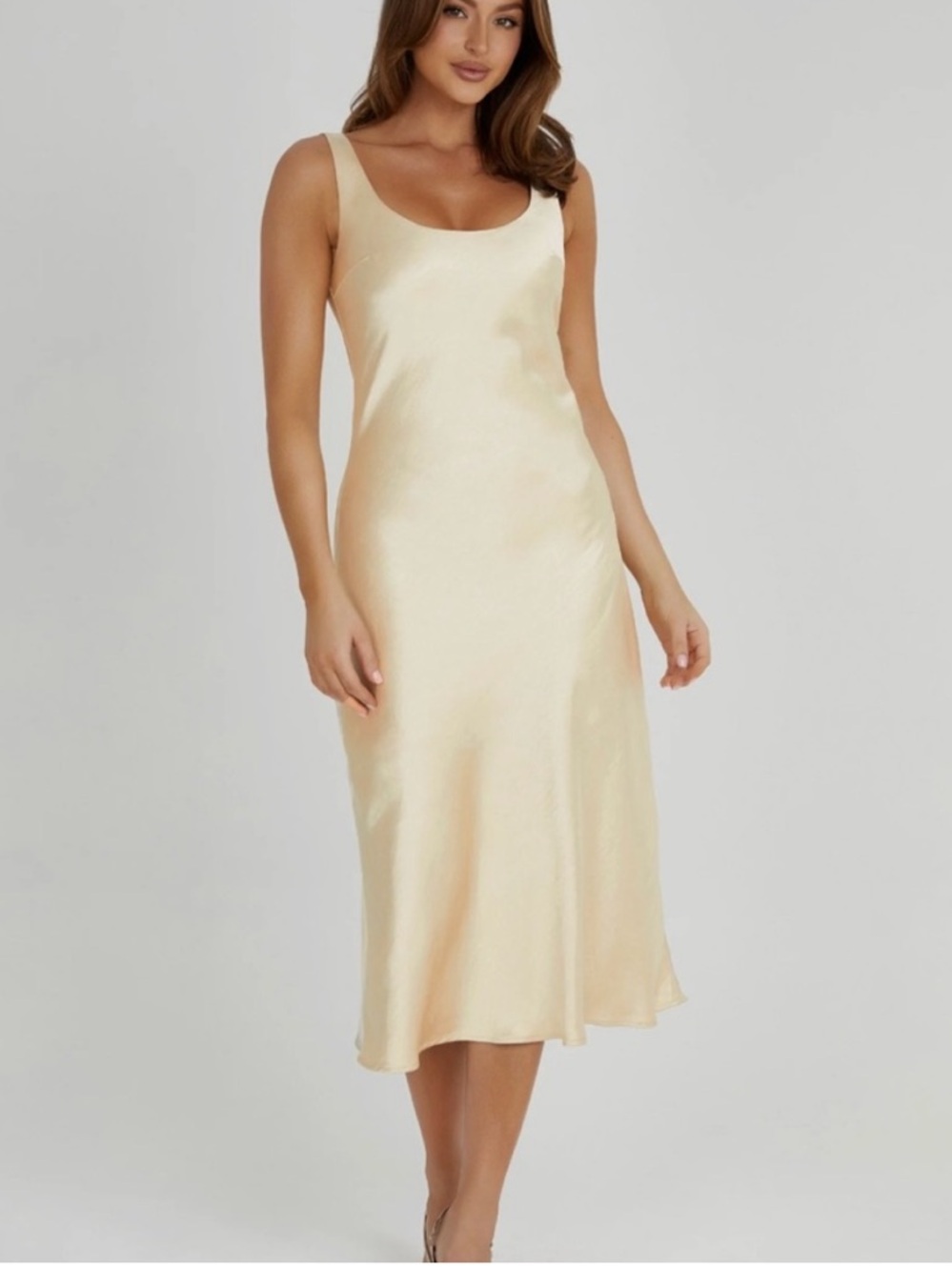 Meshki Champagne Midi Dress - Picture 1 of 7